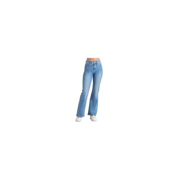 Black Tape Womens High Rise Relaxed Bootcut Jeans - Picture 2 of 3